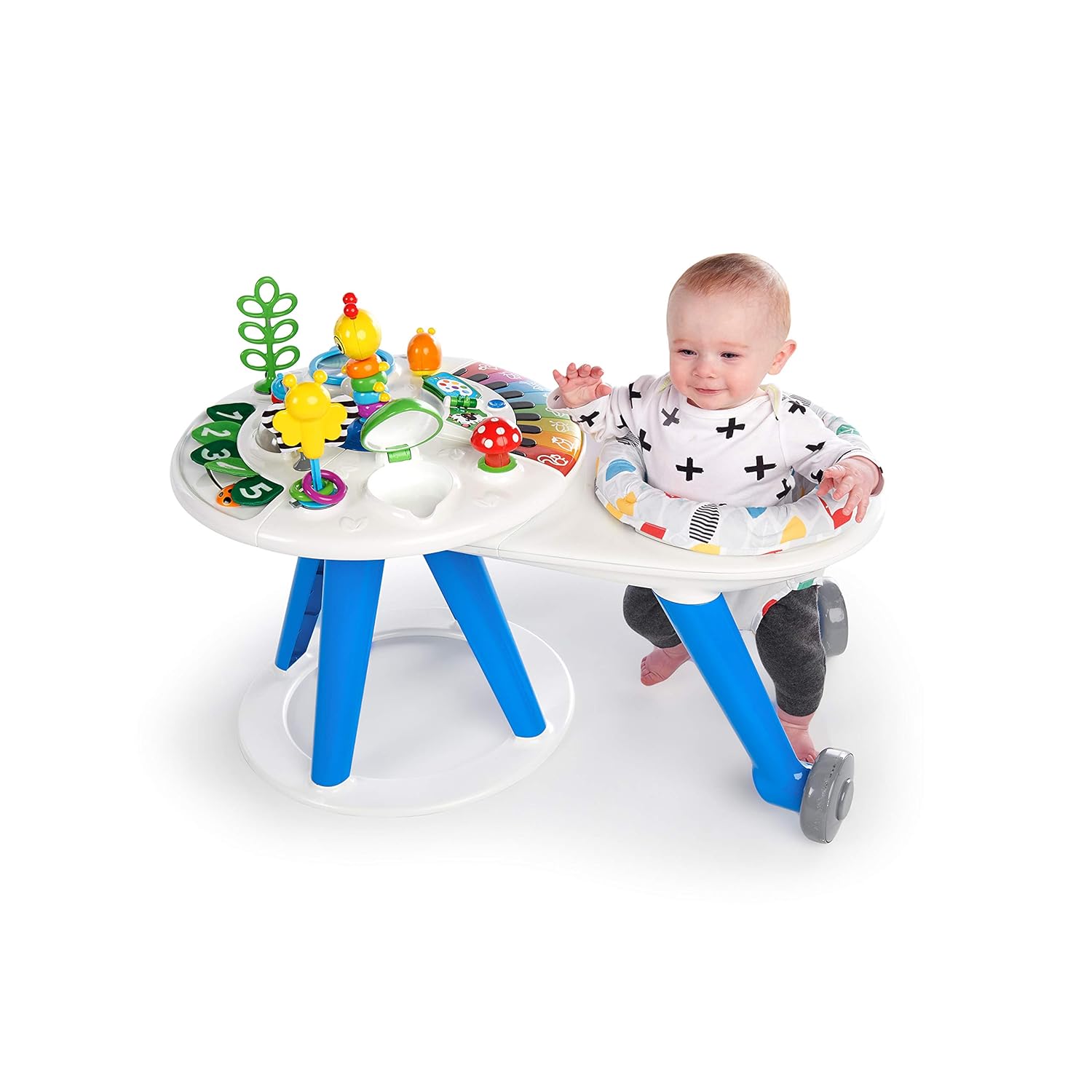Baby Einstein Around We Grow 4-in-1 Walk Around Discovery Activity Center Table, Ages 6 Months+
