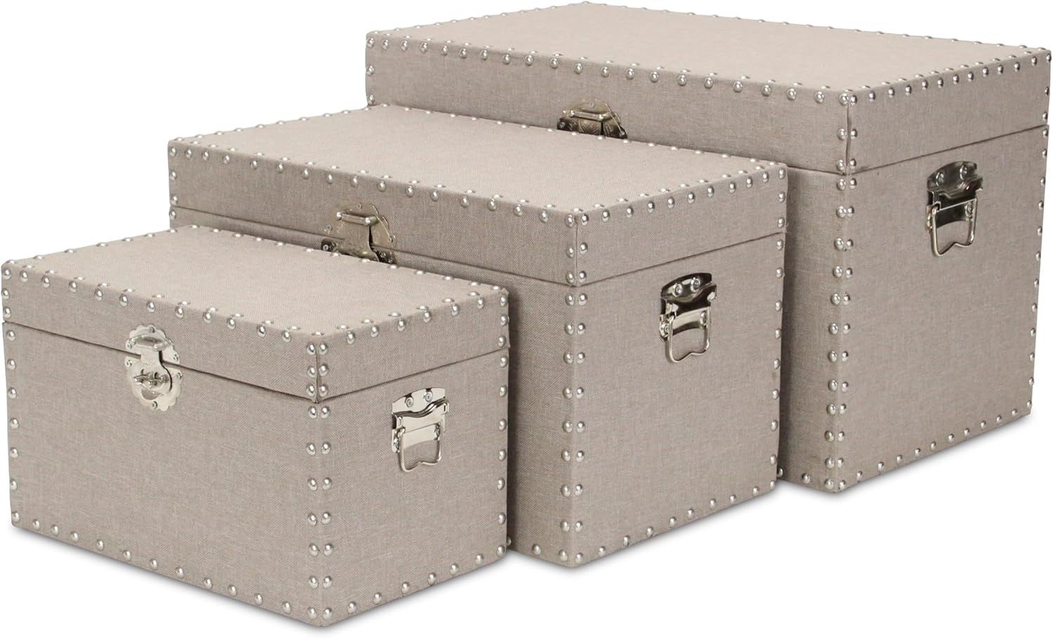 Cheung's Wooden Trunk Set, Tan