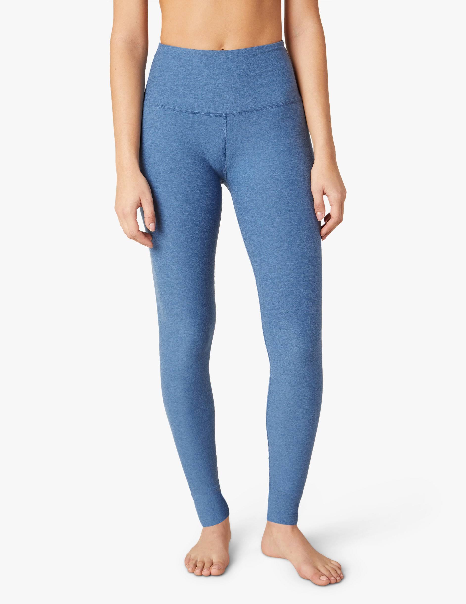 Spacedye Take Me Higher Long Legging | Beyond Yoga Washed Denim / XL