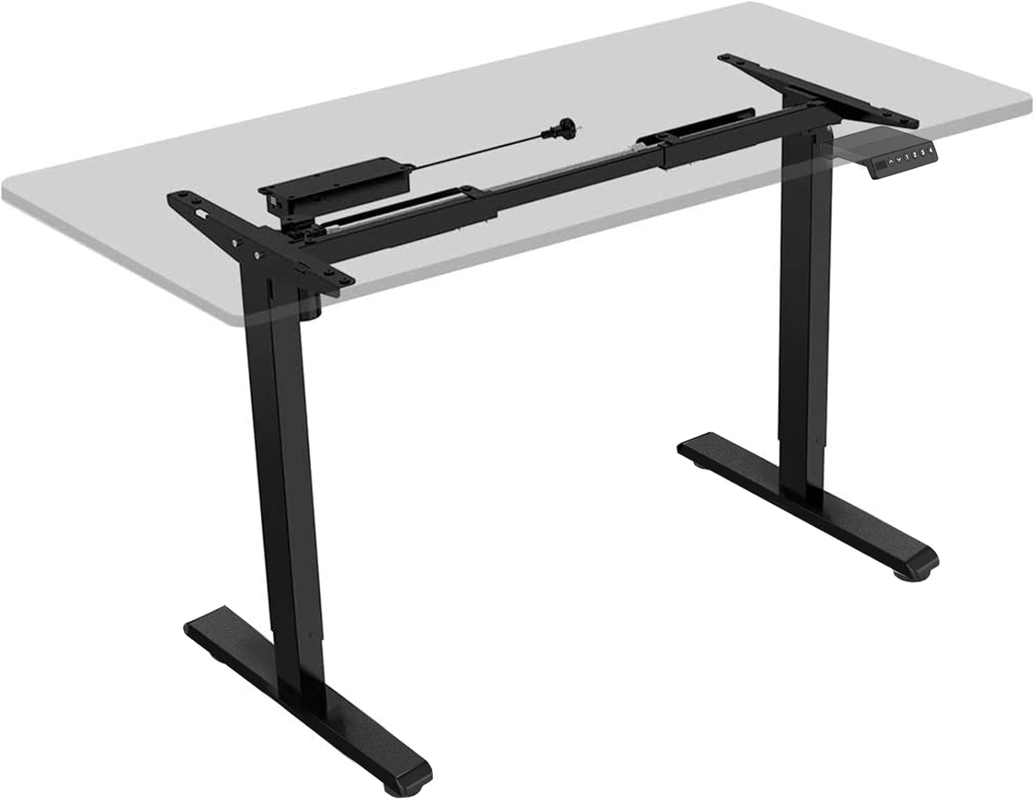 Flexispot DIY Height Adjustable Standing Desk Frame Electric Sit Stand Desk Base, Home Office Stand up Desk Leg (White Frame Only)