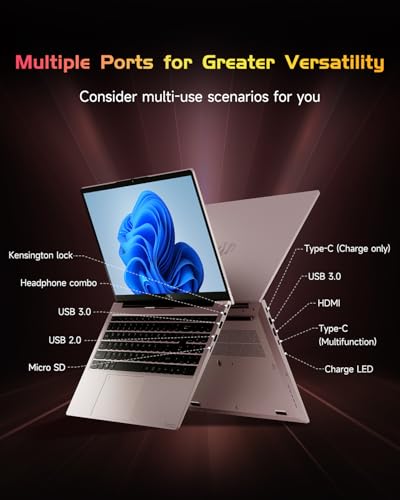 NIMO 15.6 IPS-FHD-Laptop, Intel Pentium 4 Cores N100 8GB RAM 128GB SSD Backlit Keyboard Fingerprint (Beat to i3-1115G4 Up to 3.4GHz) Computer for Student-Home WiFi 6 BT5.2 Win 11