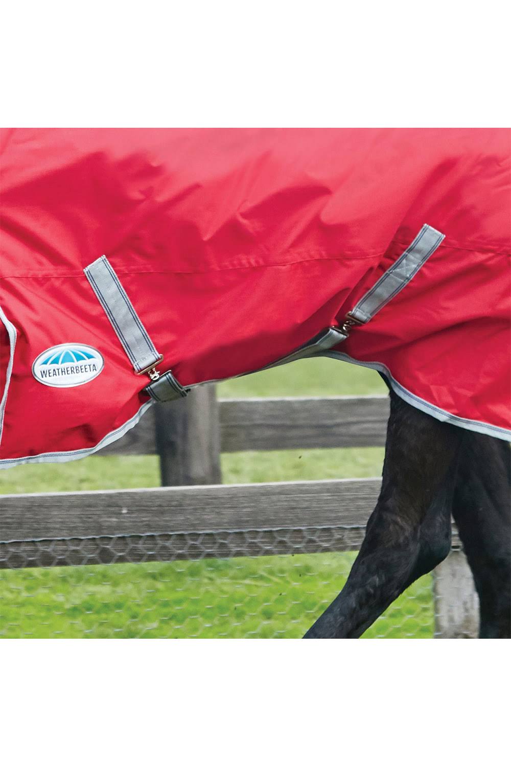Weatherbeeta ComFiTec Classic Combo Neck Lite - Red/Silver/Navy