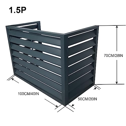 Anti-Theft Sturdy Aluminum AC Covers, Outdoor AC Unit Cover, Outdoor Unit Mini Split air Conditioner Cover, Noise Reduction, Outer Materia, air Conditioner Covers