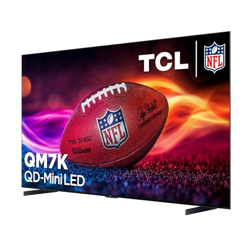 TCL 55-Inch Class QM7K Series QD-Mini LED 4K UHD Google Smart TV Best Premium Mini-LED TV - QLED, 144hz, 240hz Gaming Rate, Anti-Reflective Screen, Bang & Olufsen Audio, Atmos (55QM7K, 2025 Model)