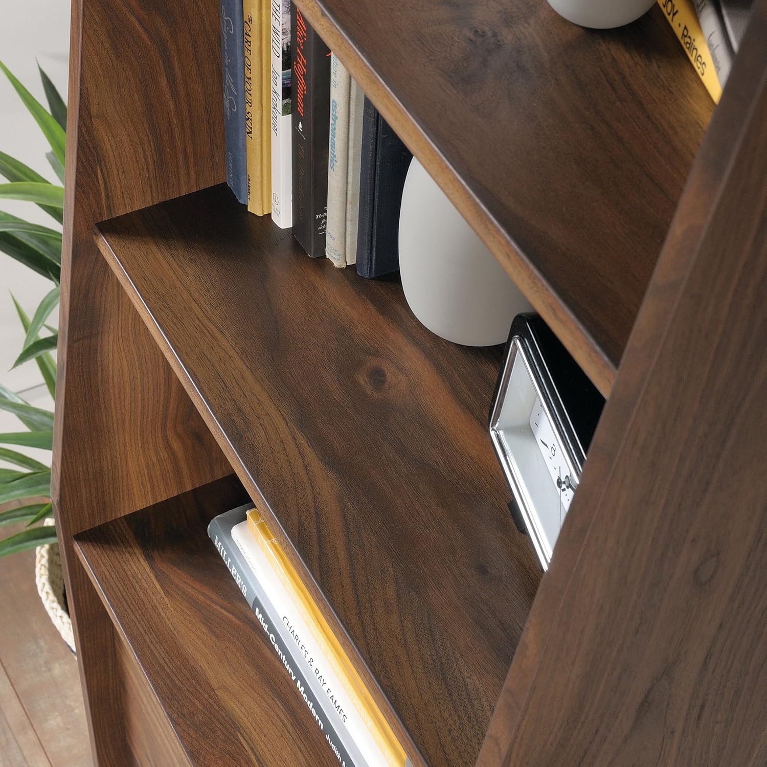 Sauder Harvey Park Narrow Bookcase, Grand Walnut finish