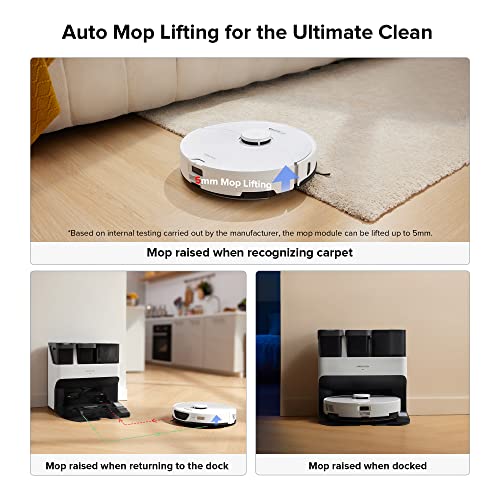 roborock Robot Vacuum and Mop Combo, Self Drying,Self Washing