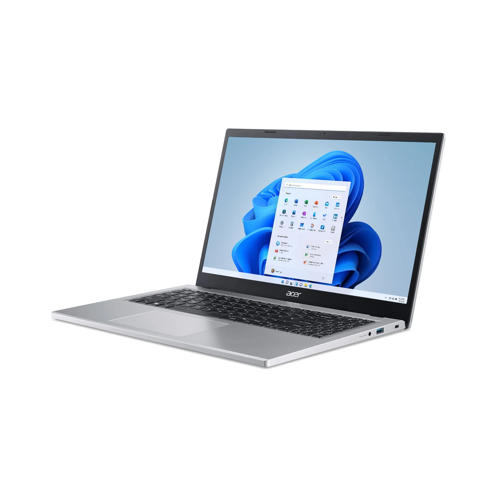 Acer Aspire 3, 15.6" FHD, Intel Core i3-N305 UHD Graphics, 8GB LPDDR5, 128GB UFS, Windows 11 Home in S mode, Silver, NX.KPTAA.001