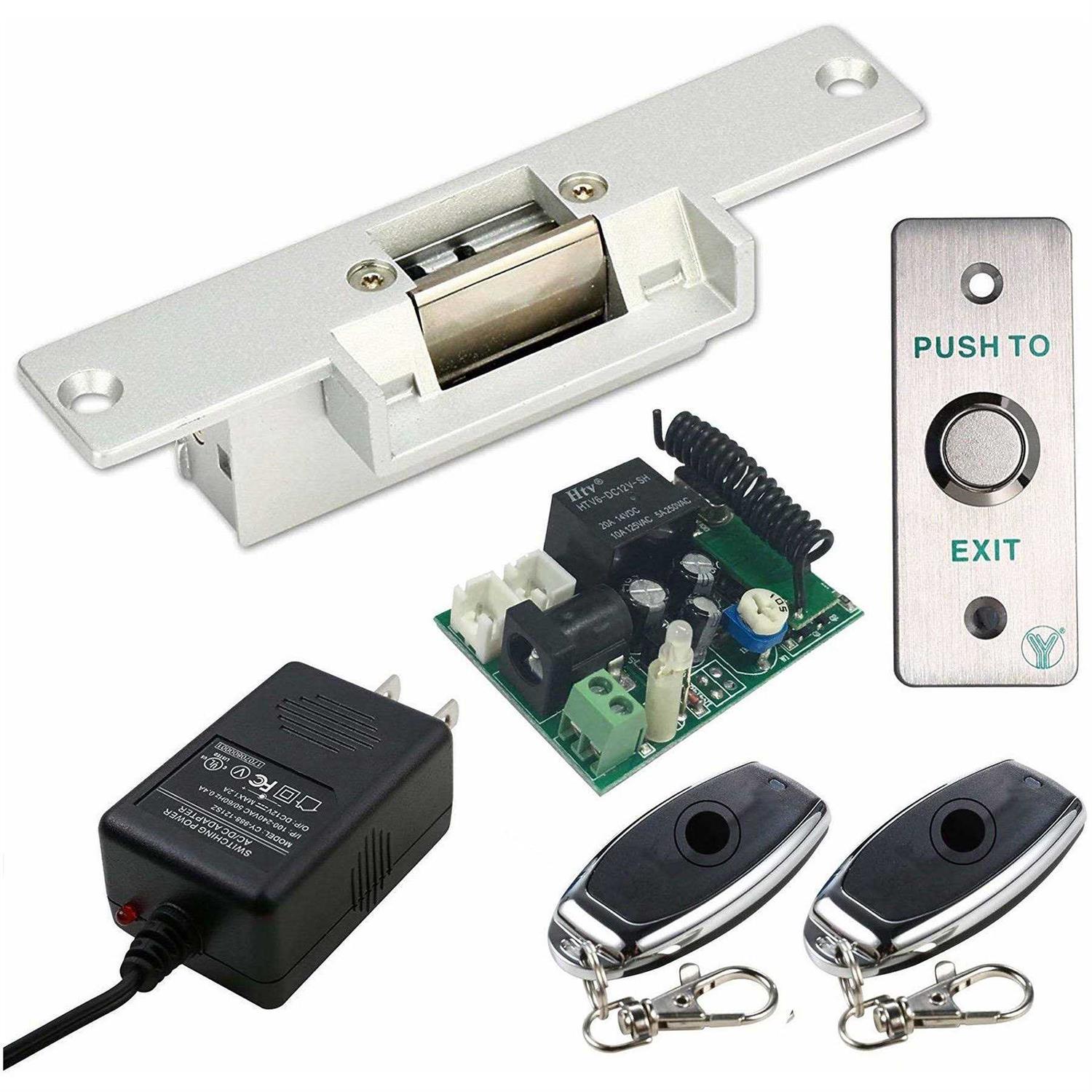 UHPPOTE Access Control Electric Strike Door Lock Fail-secure Kit System with Remote Control - Shop Hardware Tools Online Store