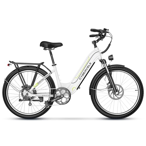 DriftGod 26" Electric Bike for Adults – Powerful 1000W Motor, 48V Removable Battery, 7-Speed, Front Suspension & LCD Display – Commuter and Mountain EBike for Women