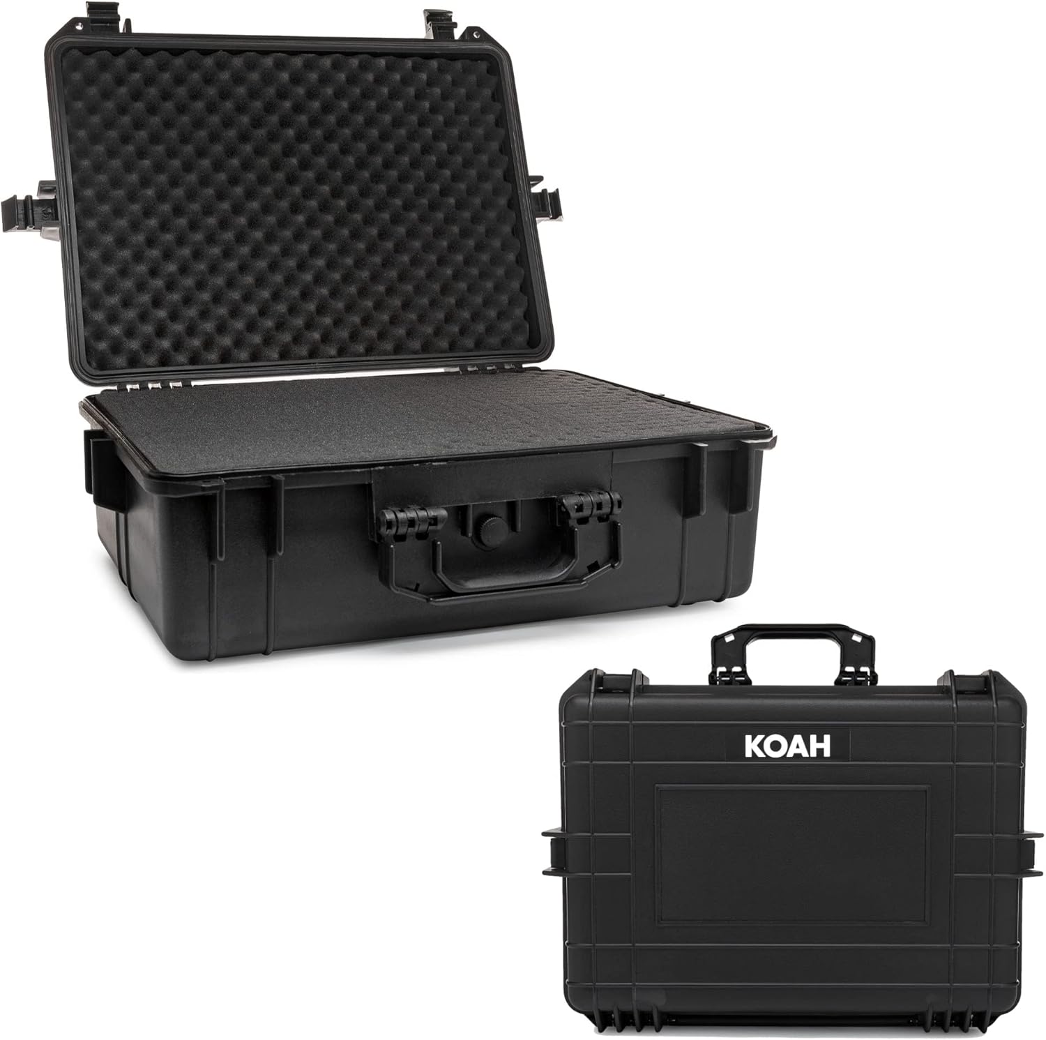 Koah Weatherproof Hard Case with Customizable Foam (22.4 x 16.7 x 8.5 Inch Outer, 19.9 x 13.9 x 7.6 Inner)