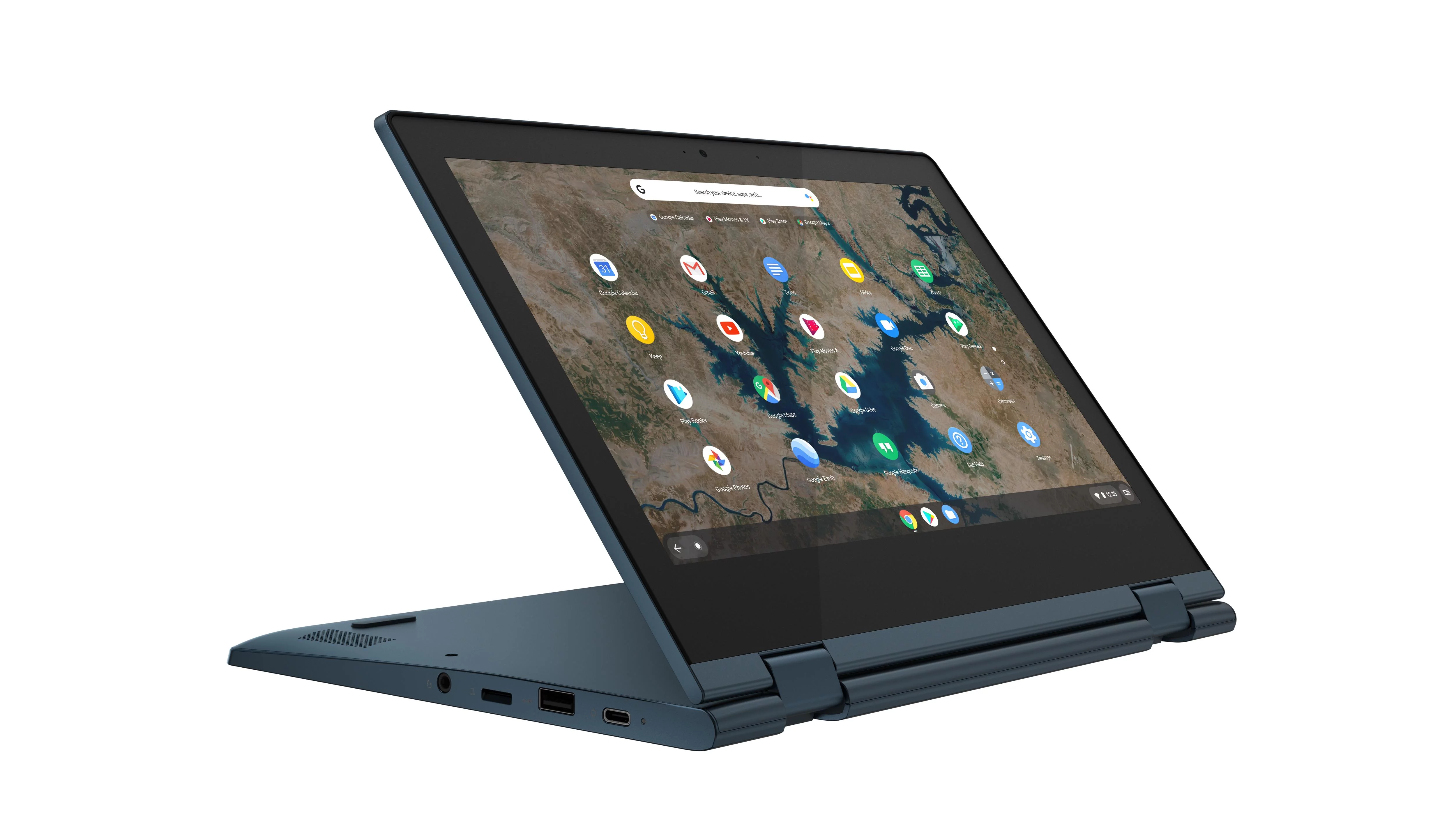 Lenovo Ideapad Flex 3 Chromebook - 11.6" Touchscreen 2-in-1 - Intel Celeron N4020 - 4GB - 32GB eMMC - Abyss Blue - Chrome OS - 82BB0009US