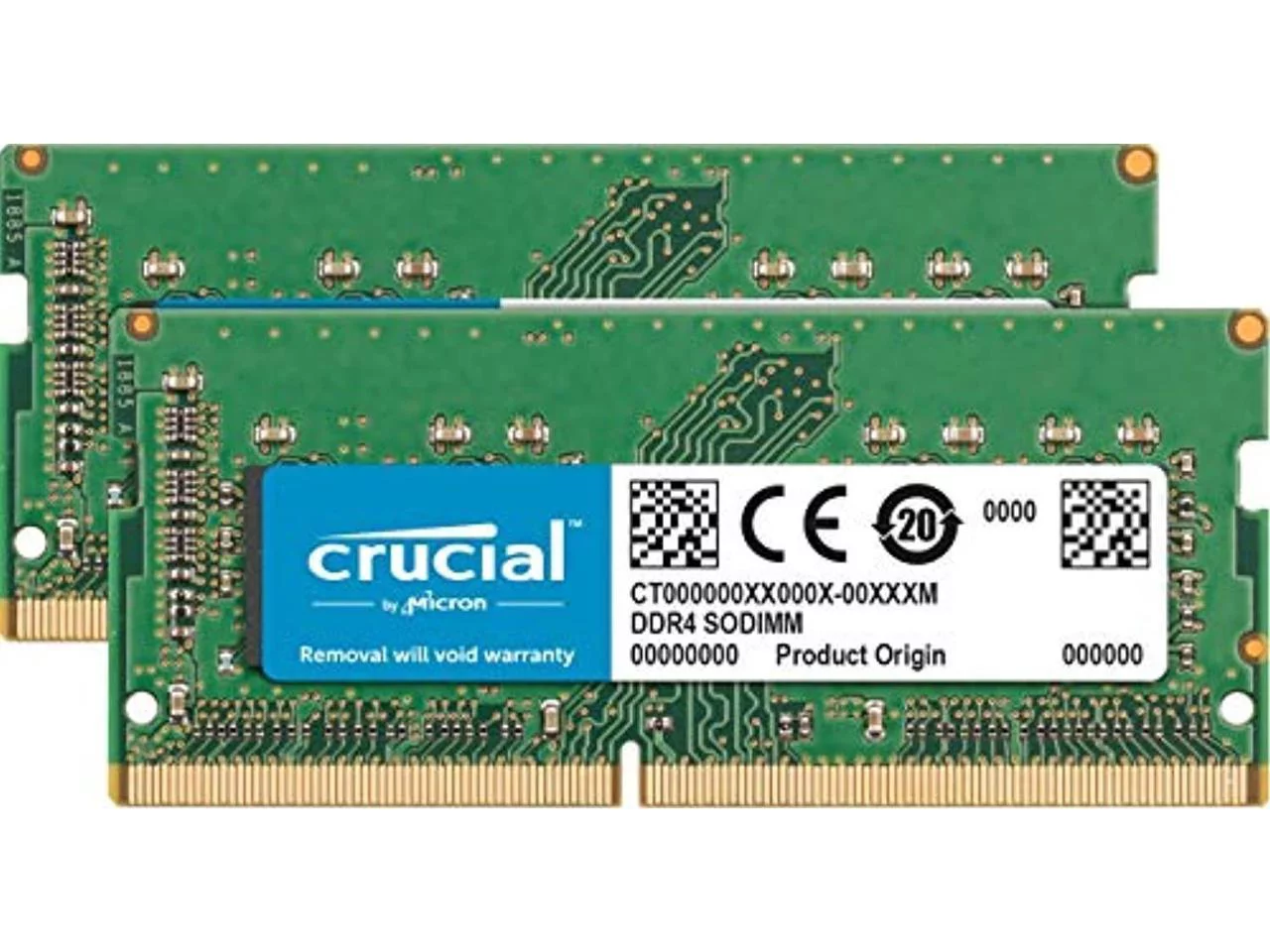 Crucial 64GB (2 x 32GB) DDR4 2666 (PC4 21300) Unbuffered Memory for Apple Model CT2K32G4S266M
