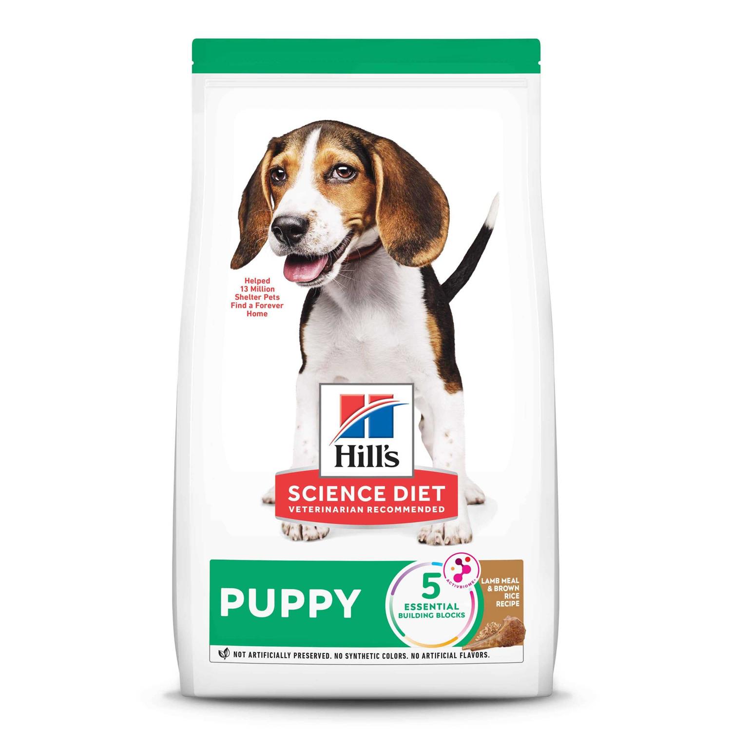 Hill's Science Diet Puppy Lamb Meal &amp; Brown Rice Recipe Dry Dog Food - Pet Supplies online store