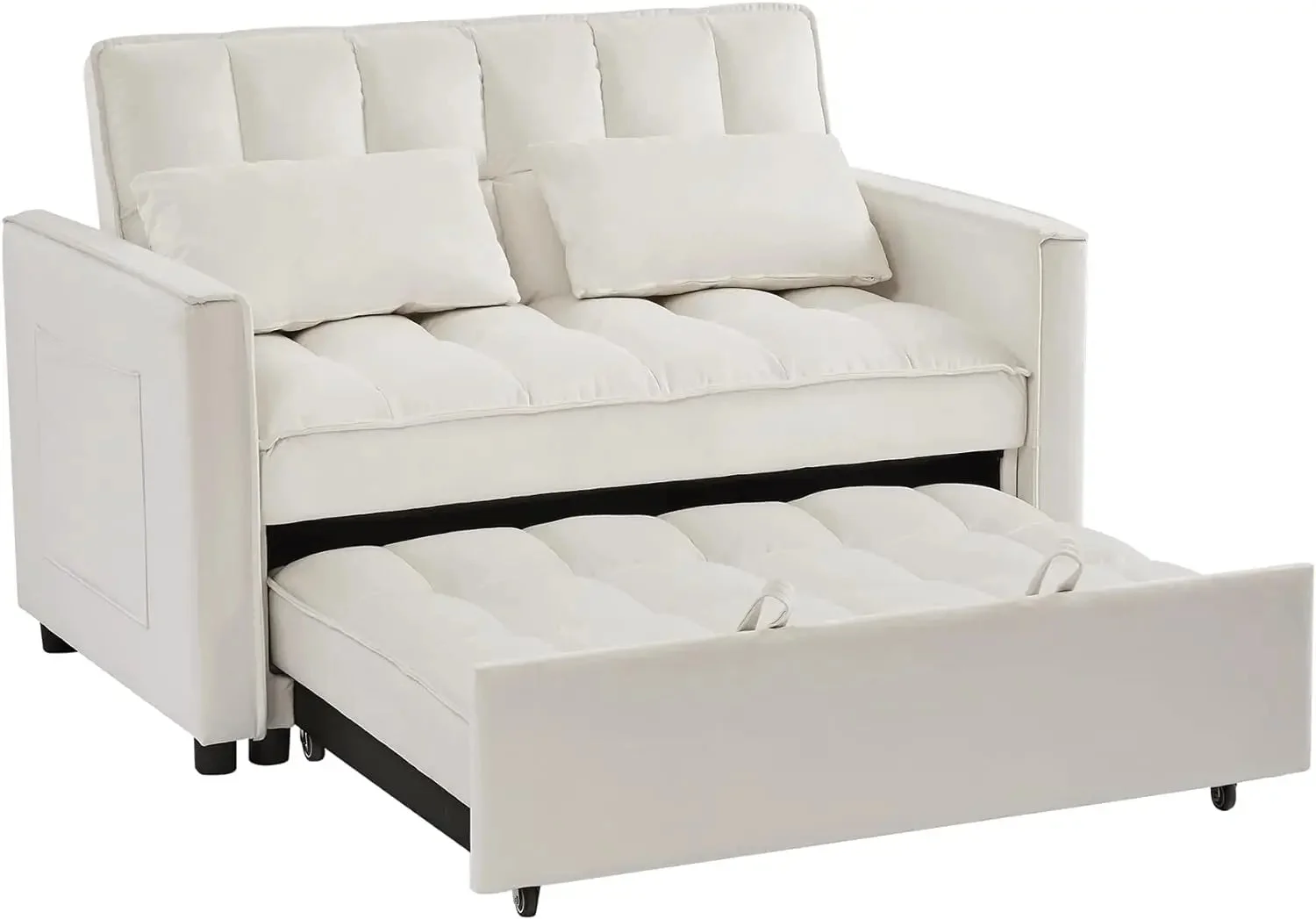 3 in 1 Convertible Sleeper Loveseat, Futon Sofa Couch With Pullout Bed ,Furniture for Living Room sofa bed  home furniture