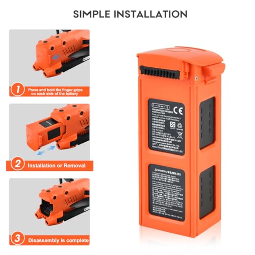 Autel Robotics EVO II Intelligent Battery, 2025 EVO II Battery Fit EVO 2 EVO 2 Pro EVO 2 Enterprise RTK Dual 640T Drones (V2 & V3), 7100mAh 11.55V, Original Smart Battery