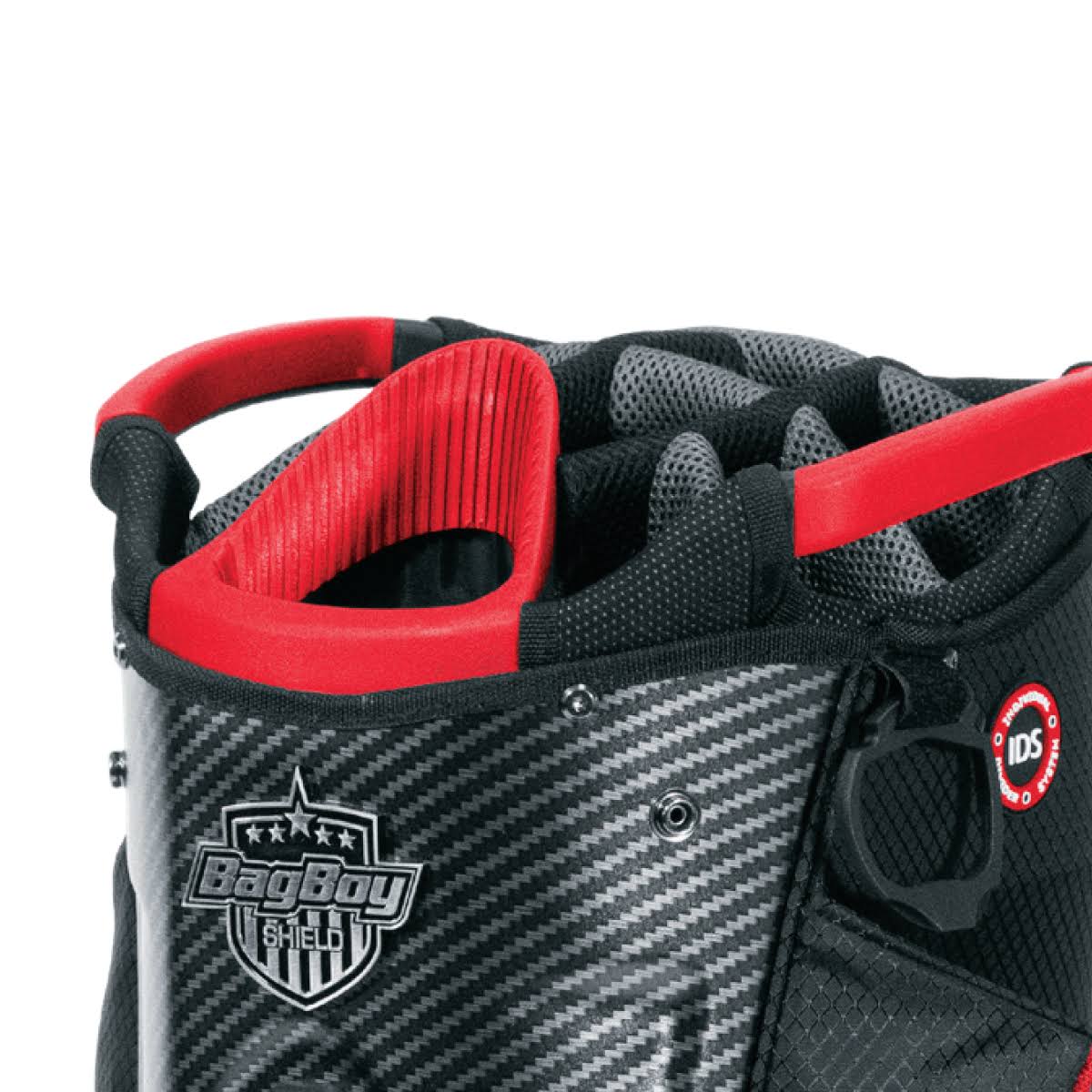 Bag Boy Shield Golf Cart Bag, Carbon Fiber/Black/Charcoal