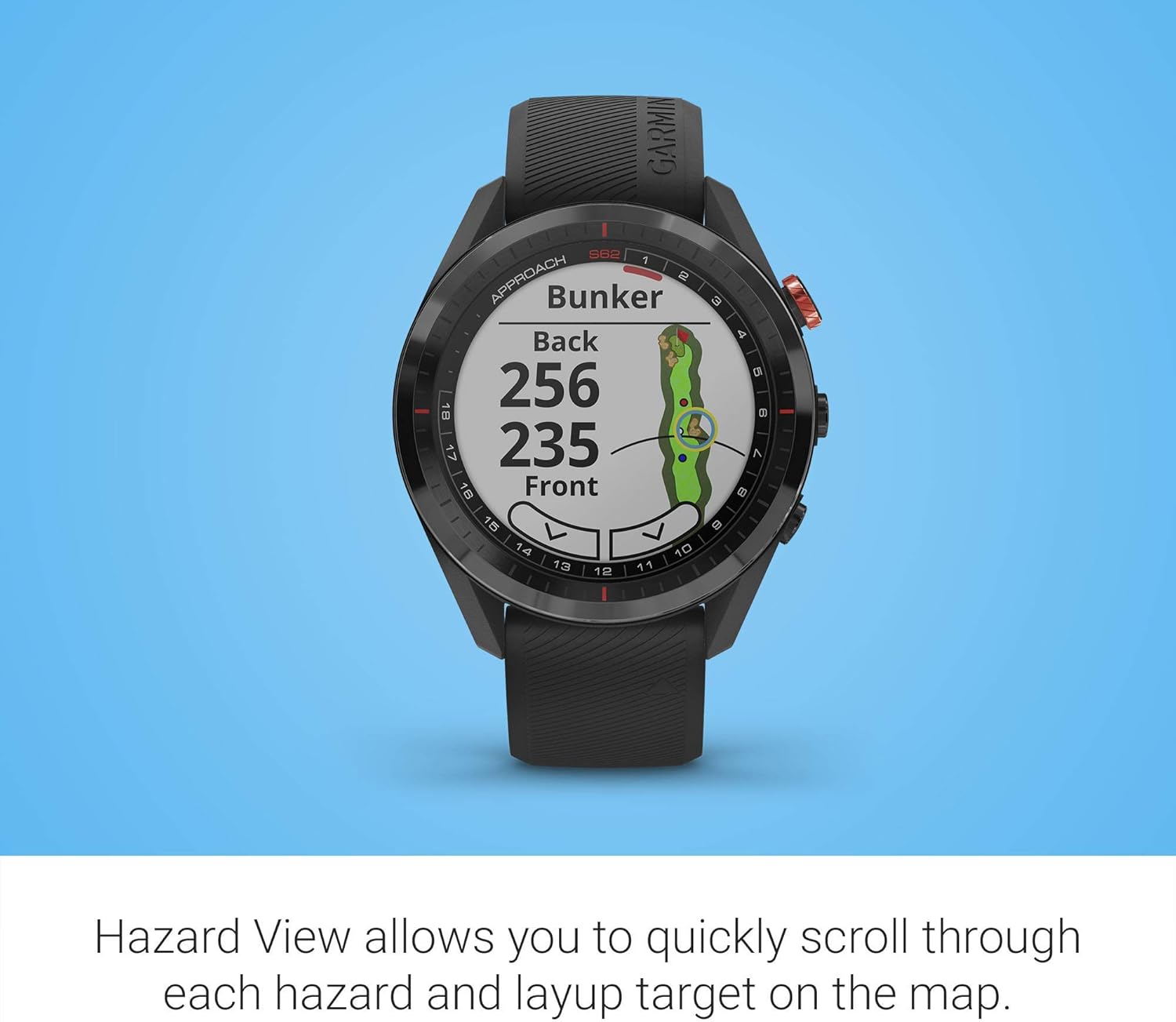 Garmin Approach S62, Premium Golf GPS Watch, Built-in Virtual Caddie, Mapping and Full Color Screen, Black (010-02200-00) (Renewed)