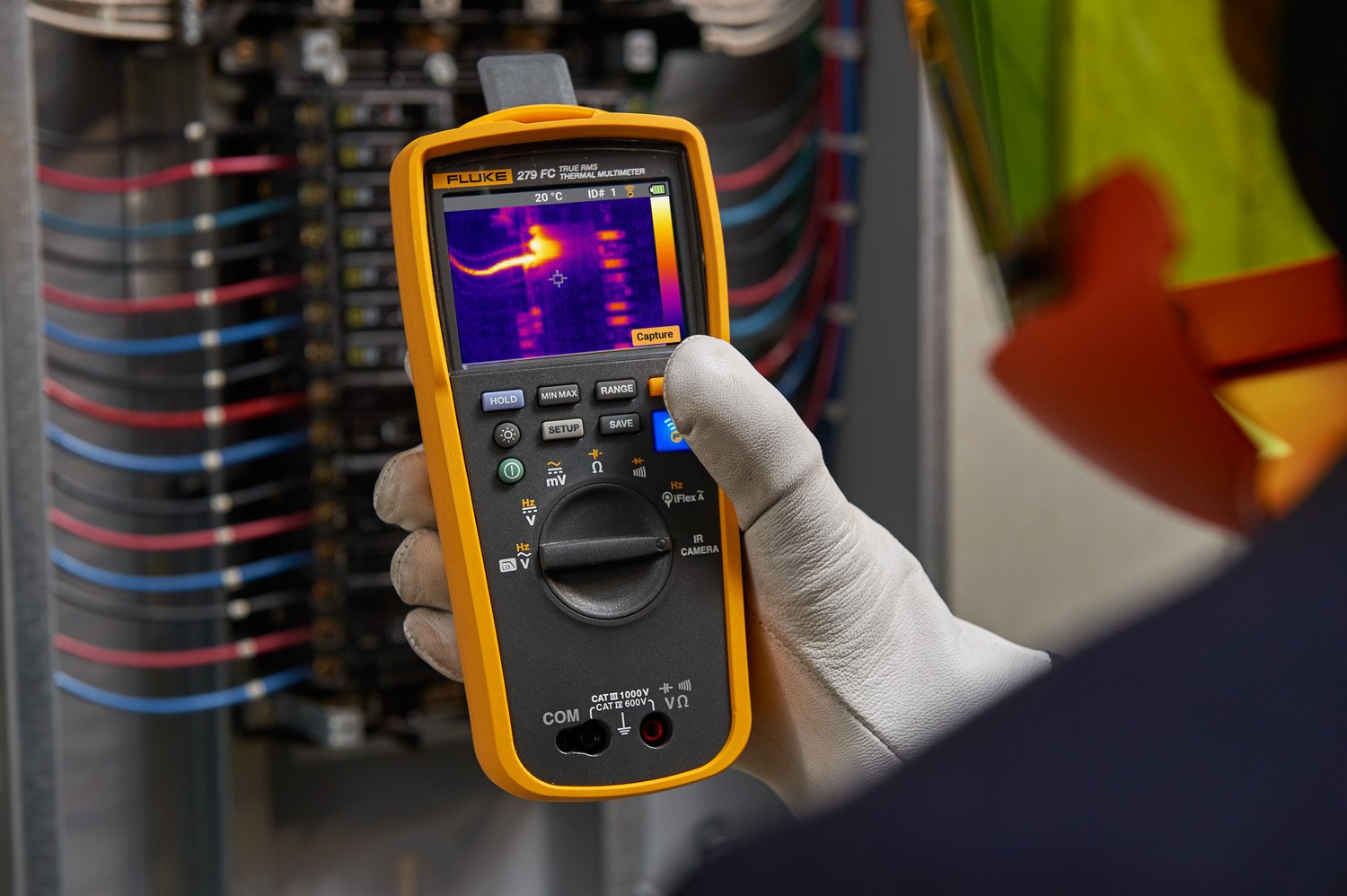 Fluke 279FC Wireless TRMS Thermal Multimeter, Full-Featured Digital with Built-in Thermal Imager and Iflex Compatibility