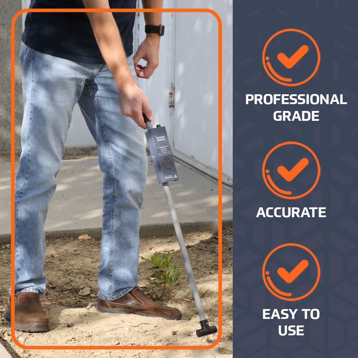 Tempo Communications 501 Tracker II Underground Cable Locator - Locate Underground Wires, Cables, Pipes & Conduit (Latest Model)