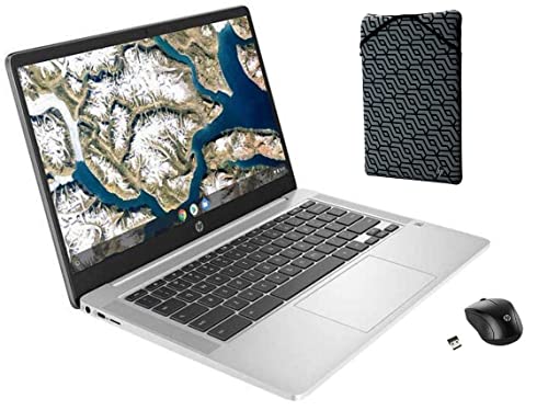 HP 14 14" Chromebook Intel Celeron N3350 4GB Ram 32GB eMMC Snow White