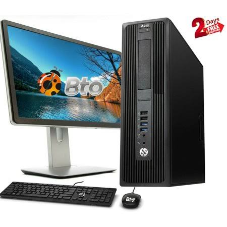 HP Z240 Workstation SFF Computer Core i5 6th 3.4GHz, 8GB Ram, 500GB Hdd, 120GB M.2 Ssd, New 22 inch LCD, Keyboard and Mouse, Wi-