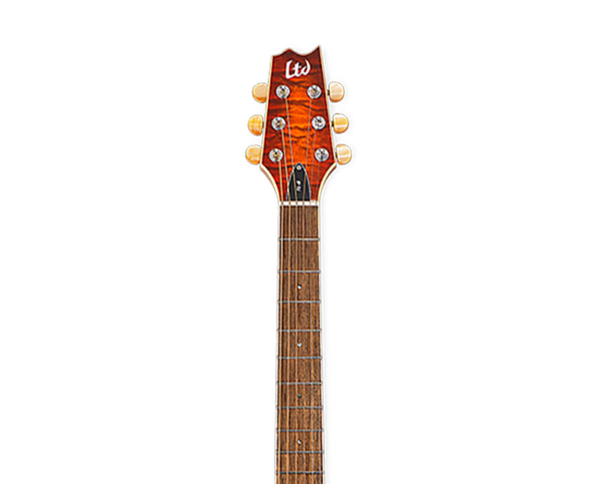 ESP LTD TL-6 Acoustic Electric Thinline Guitar, Tiger Eye Burst