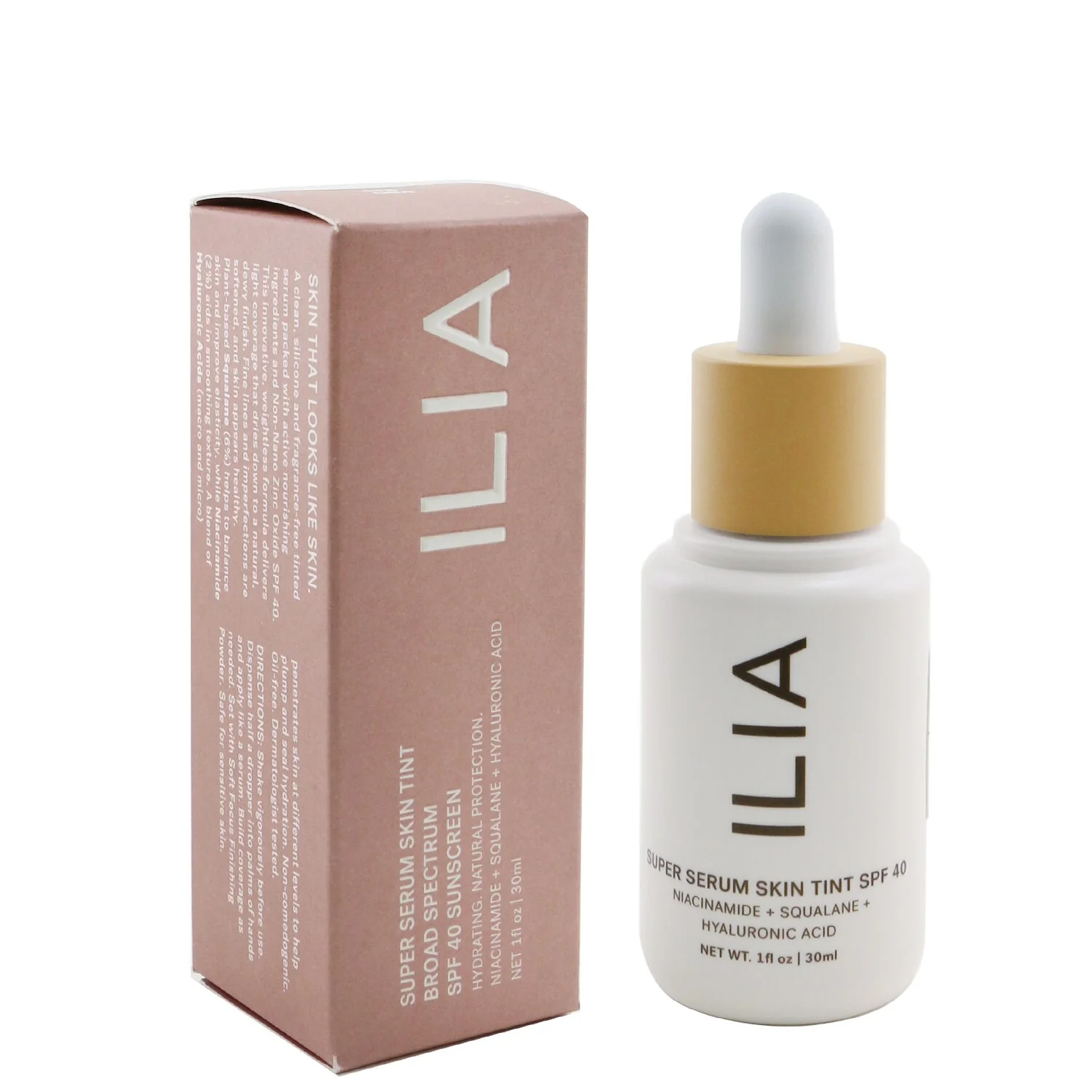ILIA Super Serum Skin Tint SPF 40 - # ST12 Kokkini (Medium With Neutral Warm Undertones)  30ml/1oz