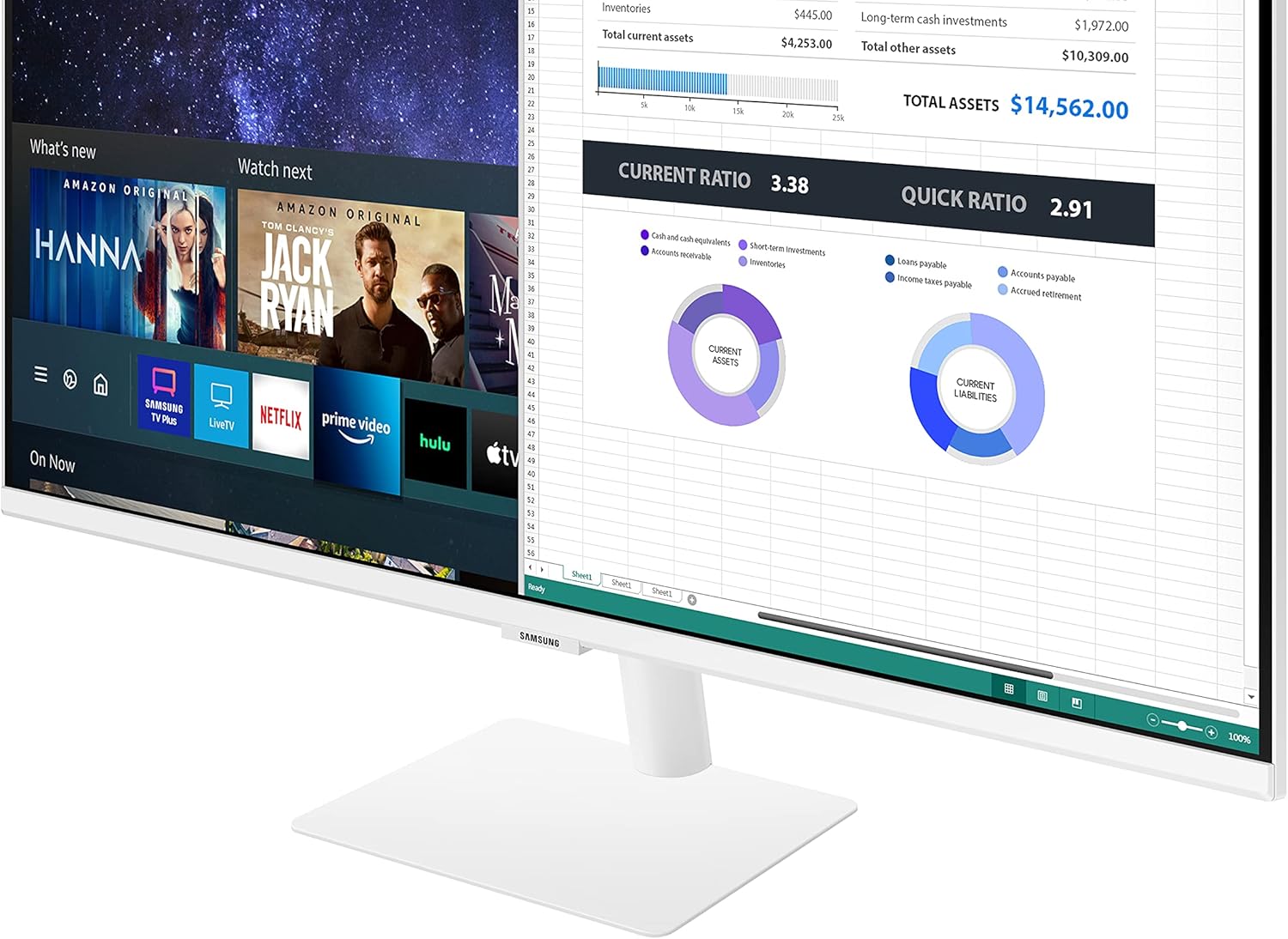 Samsung 27-Inch Class Monitor M5 Series - FHD Smart Monitor and Streaming TV (LS27AM501NNXZA, 2021 Model)
