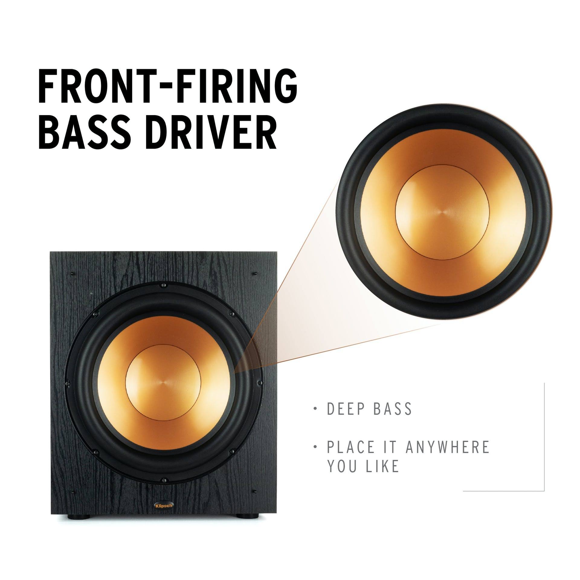 Klipsch SUB-120-BLACK Synergy Black Label Subwoofer Speaker (2020)
