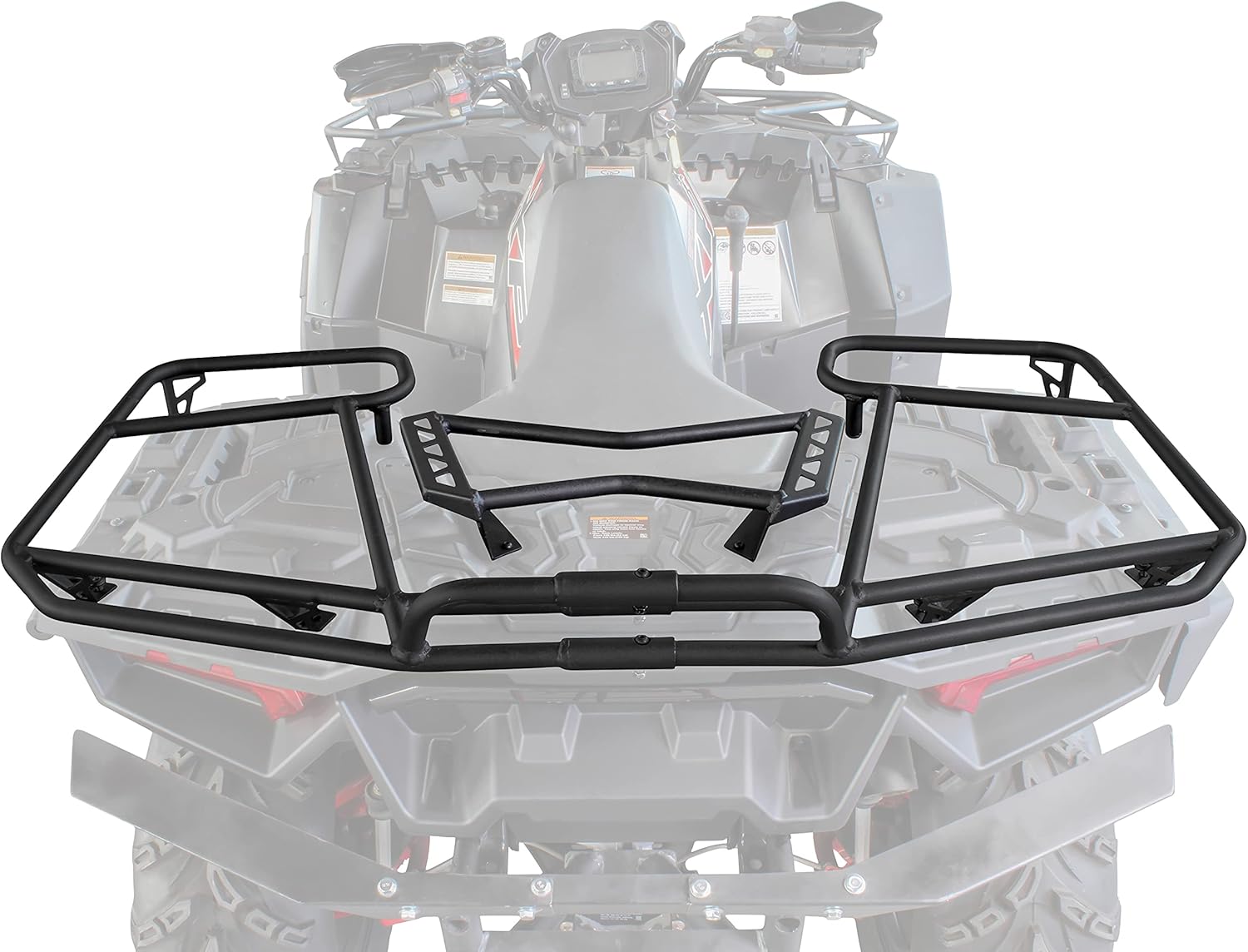 LDETXY Rear Steel Rack for Polaris Sportsman 850 XP 1000, Rear Storage Bin Cargo Storage Box Rack Extender for 2017-2022 Polaris Sportsman 850 / XP 1000 Accessories