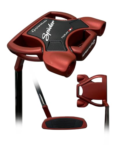 Left Handed TaylorMade Spider Tour Red Putter, NO Sightline, Slant Neck, Select Lengths