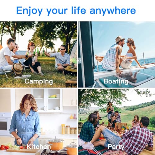 BODEGACOOLER 12 Volt Car Refrigerator, RV Car Fridge Dual Zone APP Control, Portable Freezer,121 Quart (115L) -4℉-68℉ RV Electric Compressor Cooler 12/24V DC &100-240V AC for Outdoor, Camping, Travel