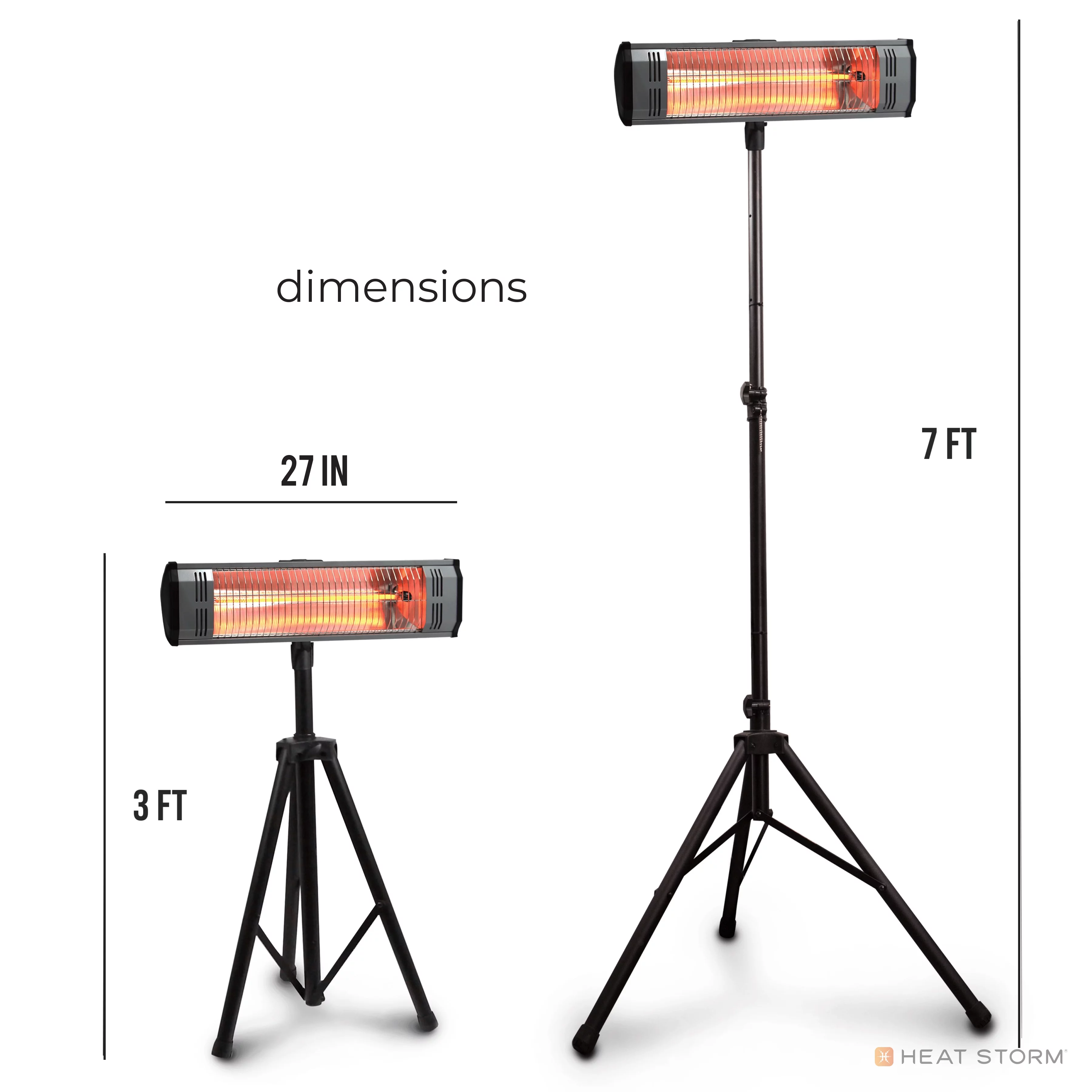 Heat Storm Infrared Tradesman 1500 Watt Electric, Outdoor Heater with Tripod, Brand New!