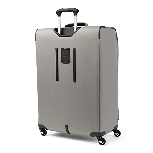 Travelpro Maxlite 5 Softside Expandable Carry on Luggage with 4 Spinner Wheels, Lightweight Suitcase, Men and Women, Slate Green, Compact Carry on 20-Inch