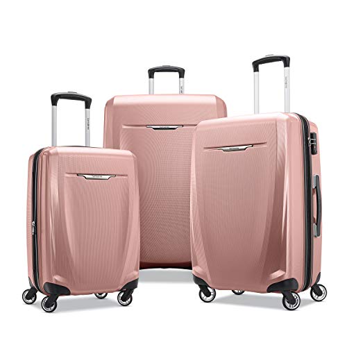 Samsonite Winfield 3 DLX Hardside Expandable Luggage with Spinners, Silver, Carry-On 20-Inch