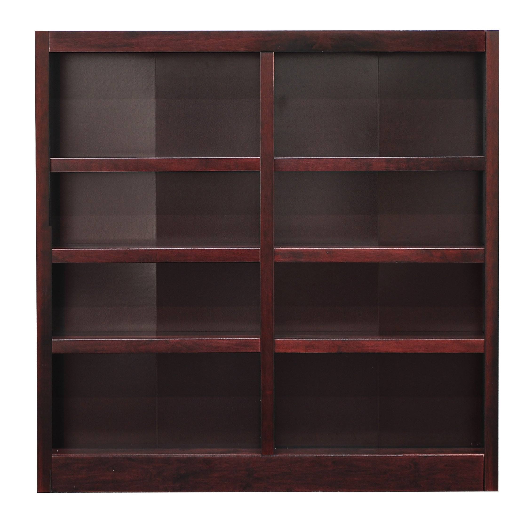 Concepts in Wood Double Wide Bookcase 8 Shelves Espresso