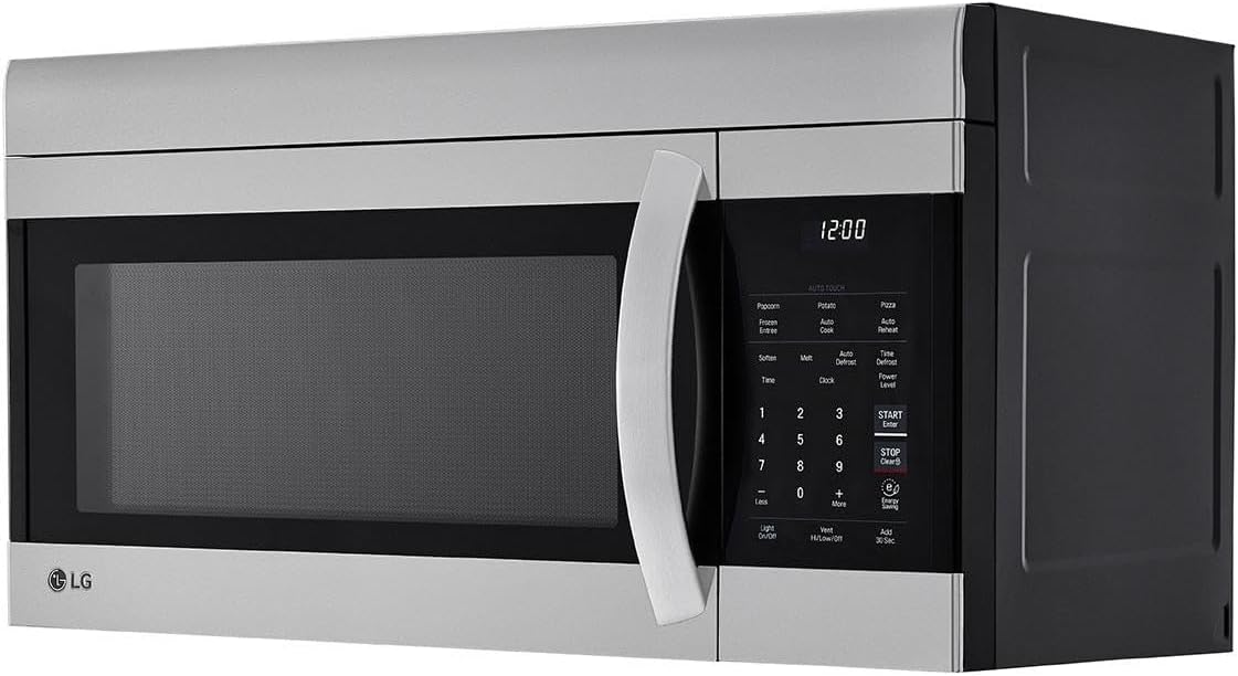 LG 1.7 Cubic Feet Over-the-Range Microwave Oven with EasyClean Interiors and One Touch Settings (Stainless Steel)