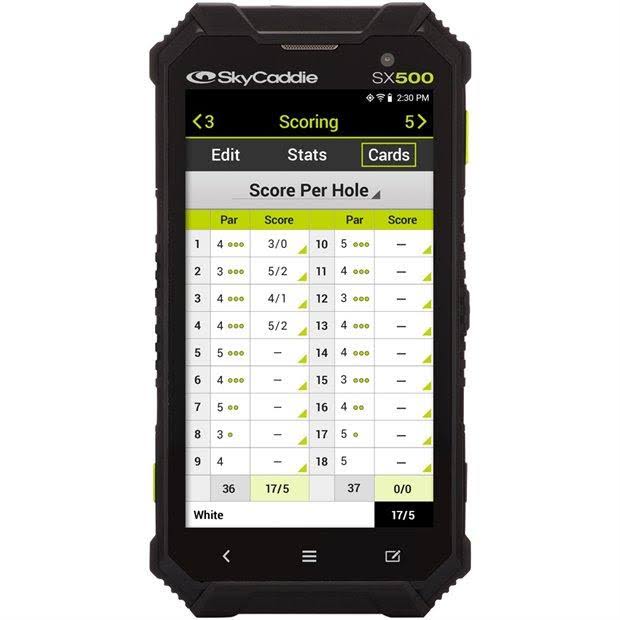 SkyCaddie SX500 Handheld GPS, Black