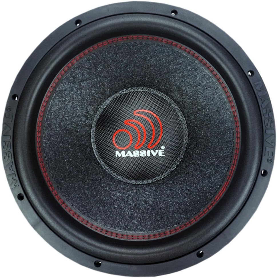 Massive Audio HIPPOXL152 – 15 Inch Car Audio Subwoofer, High Performance Subwoofer for Cars, Trucks, Jeeps - 15" Subwoofer 2000 Watt RMS, 4000w MAX Dual 2 Ohm, 3 Inch Voice Coil. Sold Individually