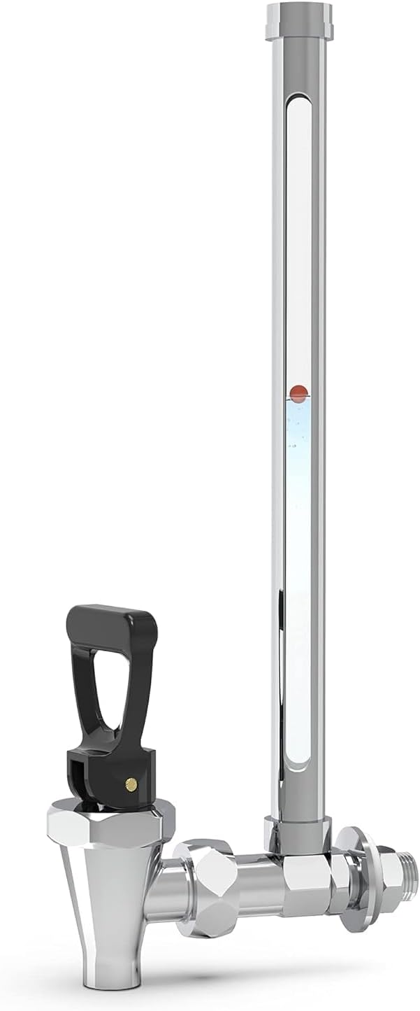 Waterdrop Gravity-fed Water Filter System with 2 Black Carbon Filters, Metal Spigot, Stainless Steel Stand and Water Level Spigot