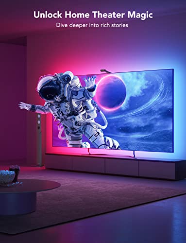 Govee Envisual TV LED Backlight T2 with Dual Cameras, RGBIC Wi-Fi LED Strip Lights for TVs