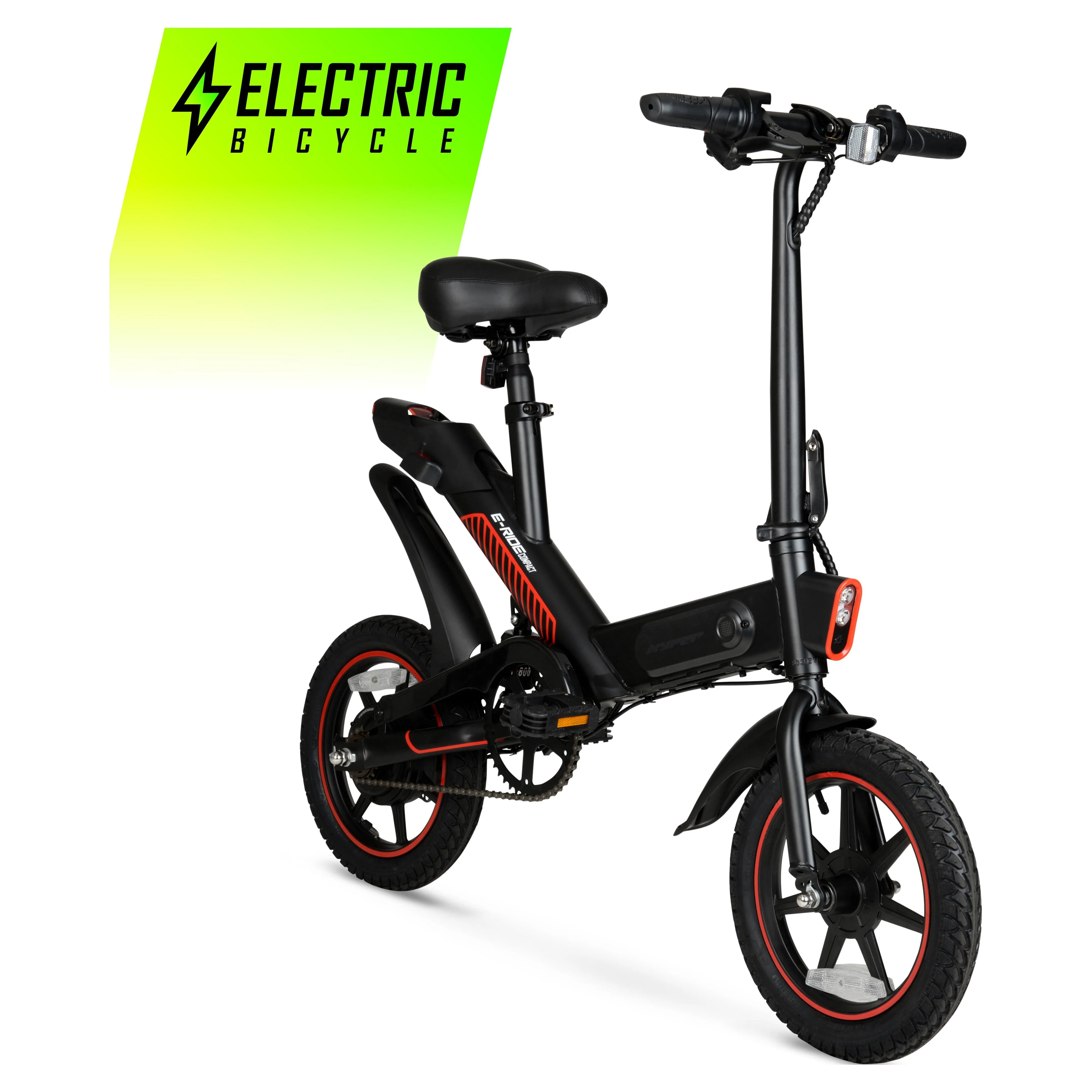 Hyper Bicycles 14" 36V Foldable Compact Electric Bike w/Throttle, 350W Motor, Recommended Ages 14 years and up