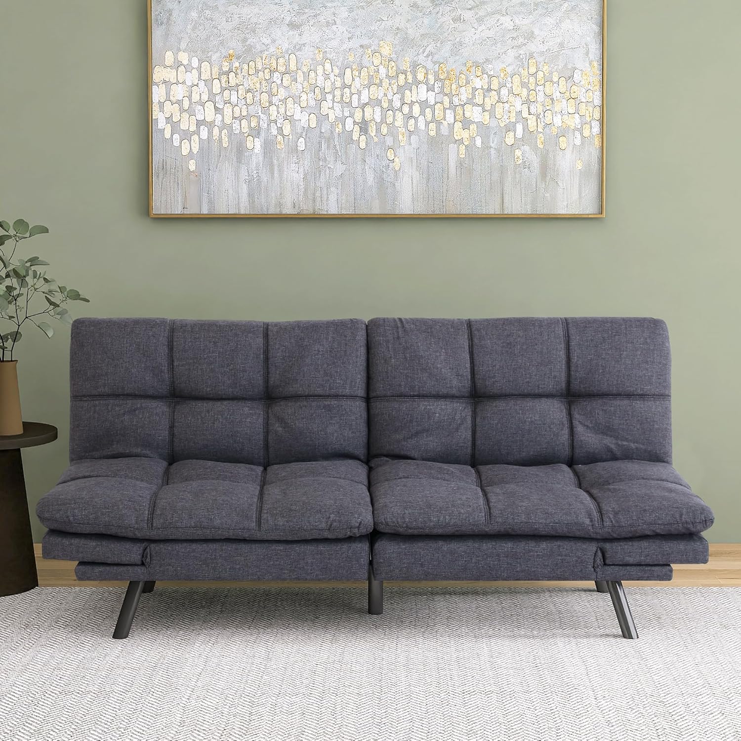 Futon Bed Sofas, Authentic Gray