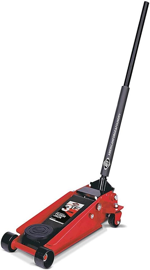 AFF 3.5 Ton Heavy Duty Steel, Quick Lift Service Floor Jack with 2 Piece Handle, Double Pumper Technology, Tough UV Powder Coated Frame, 352SS