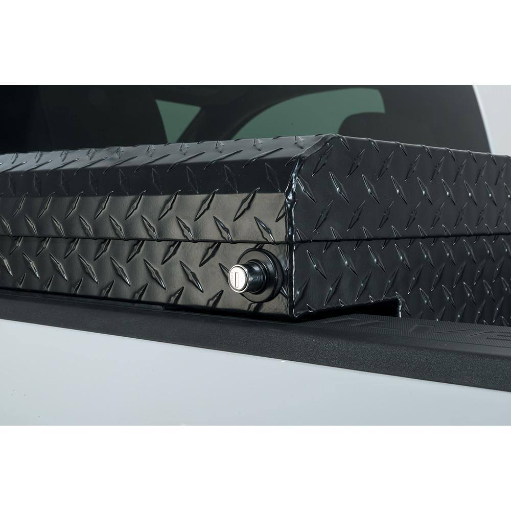 61.86 Matte Black Aluminum Low Profile Crossbed Truck Tool Box