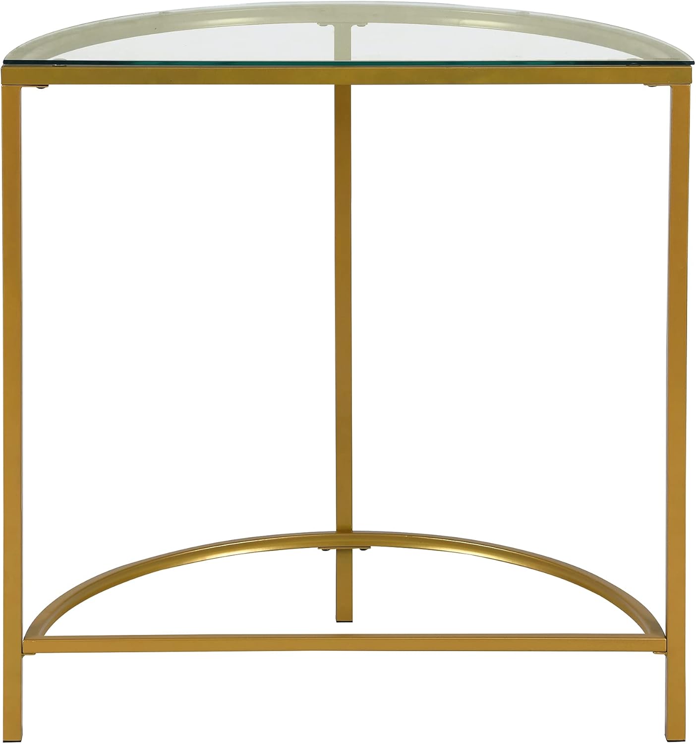 Carolina Chair & Table Winoda Half Round Console Table, Gold