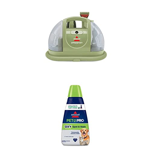Bissell Little Green Pet Deluxe Portable Carpet Cleaner and Car/Auto Detailer, 3353, Gray/Blue