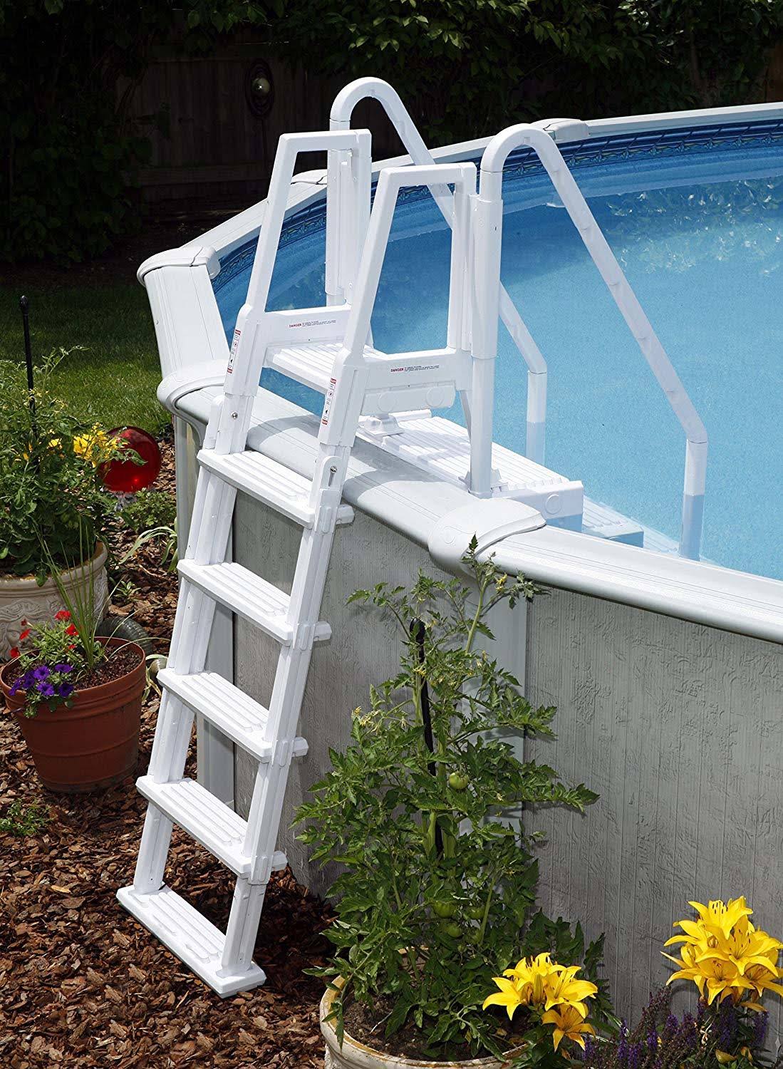 Blue Wave NE126 Easy Pool Step with Outside Ladder