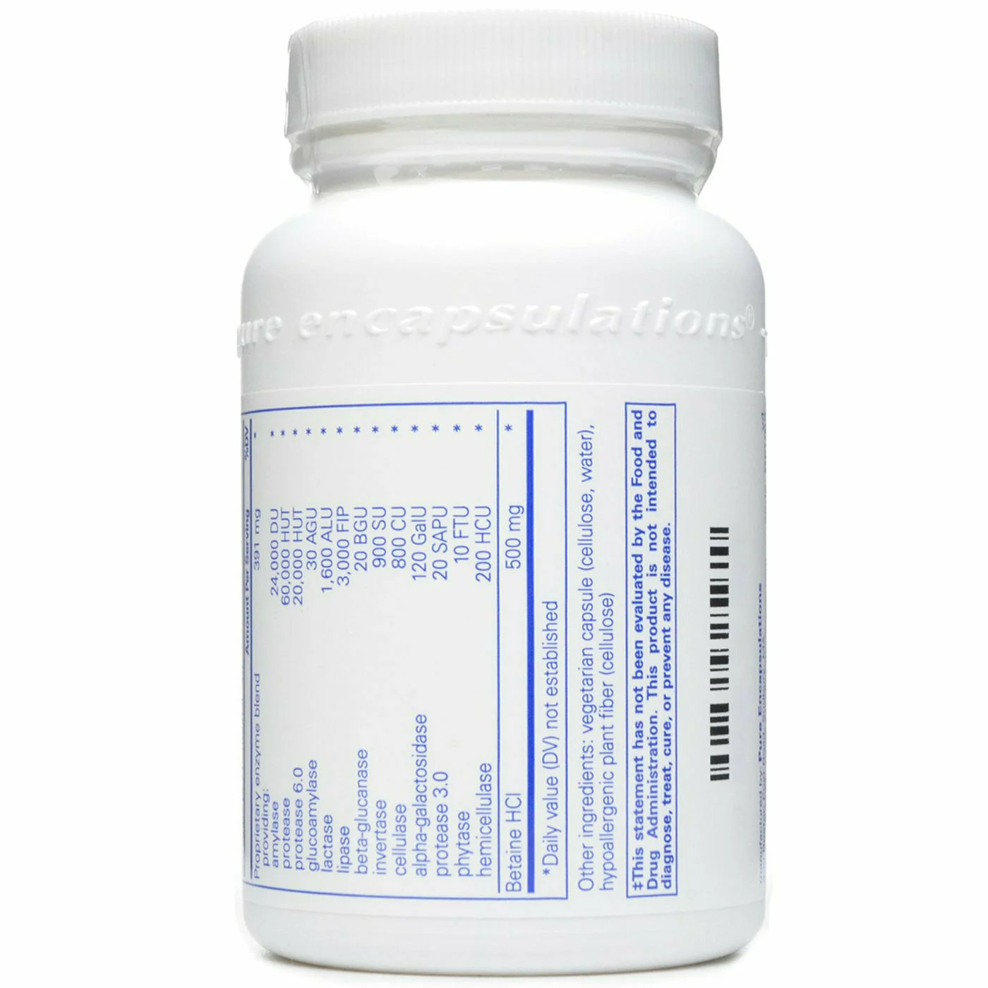 Digestive Enzymes Ultra w/ HCl by Pure Encapsulations - Kansas Nuitrition - HNZSDS