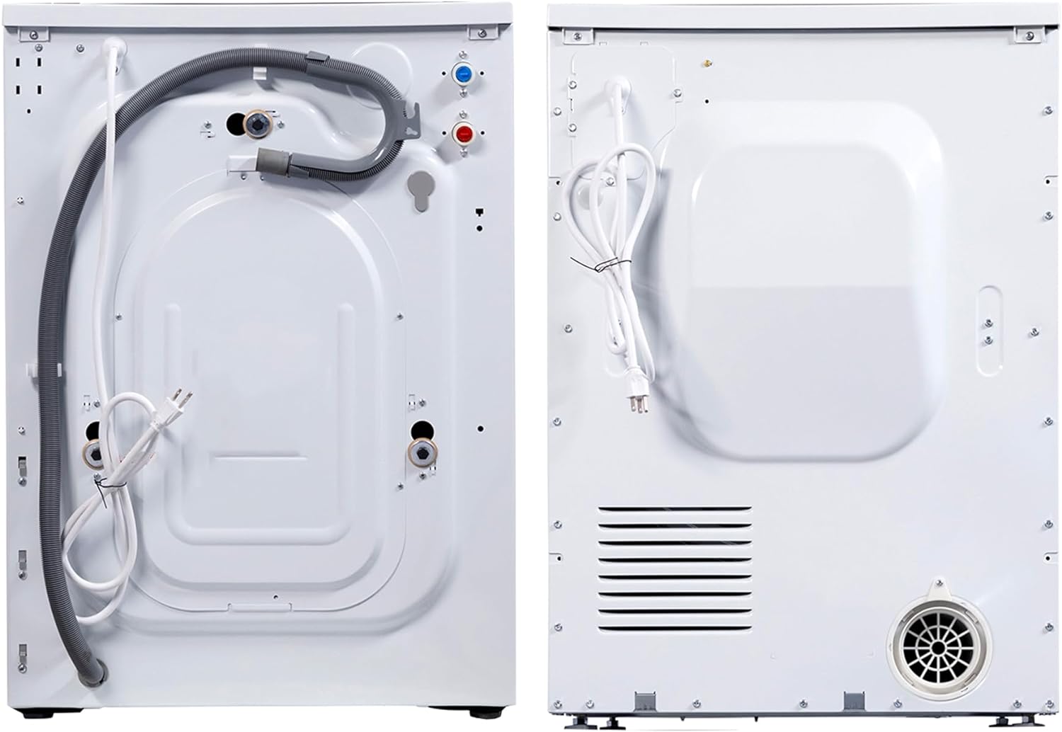 Equator Deluxe Laundry Set Digital Washer 1.9cf 110V+ Vented Dryer 4cf 110V (Side by Side)